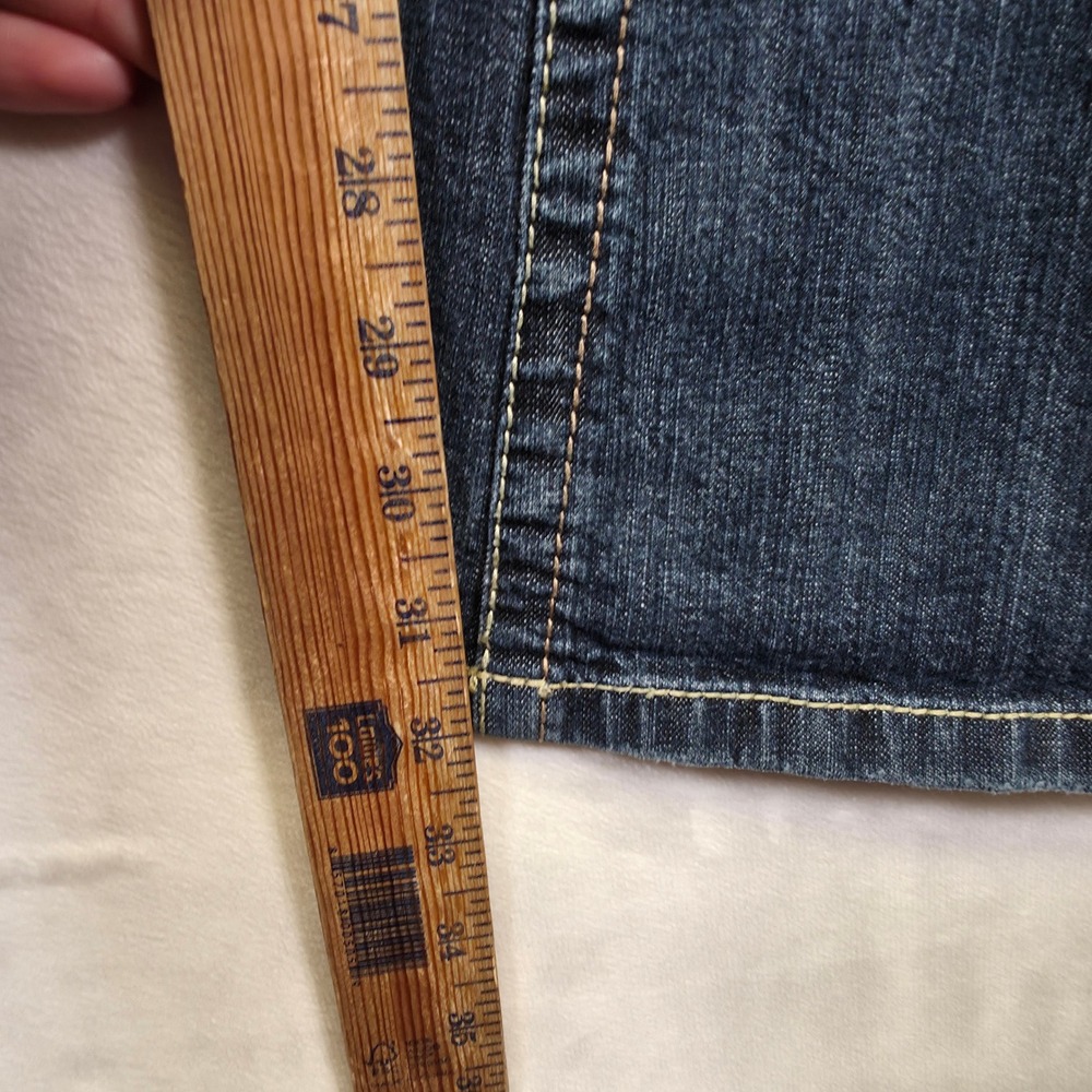 Amethyst‎ Jeans Womens 16 Distressed Y2K Low Rise Flared Denim Bootcut - Picture 6 of 14